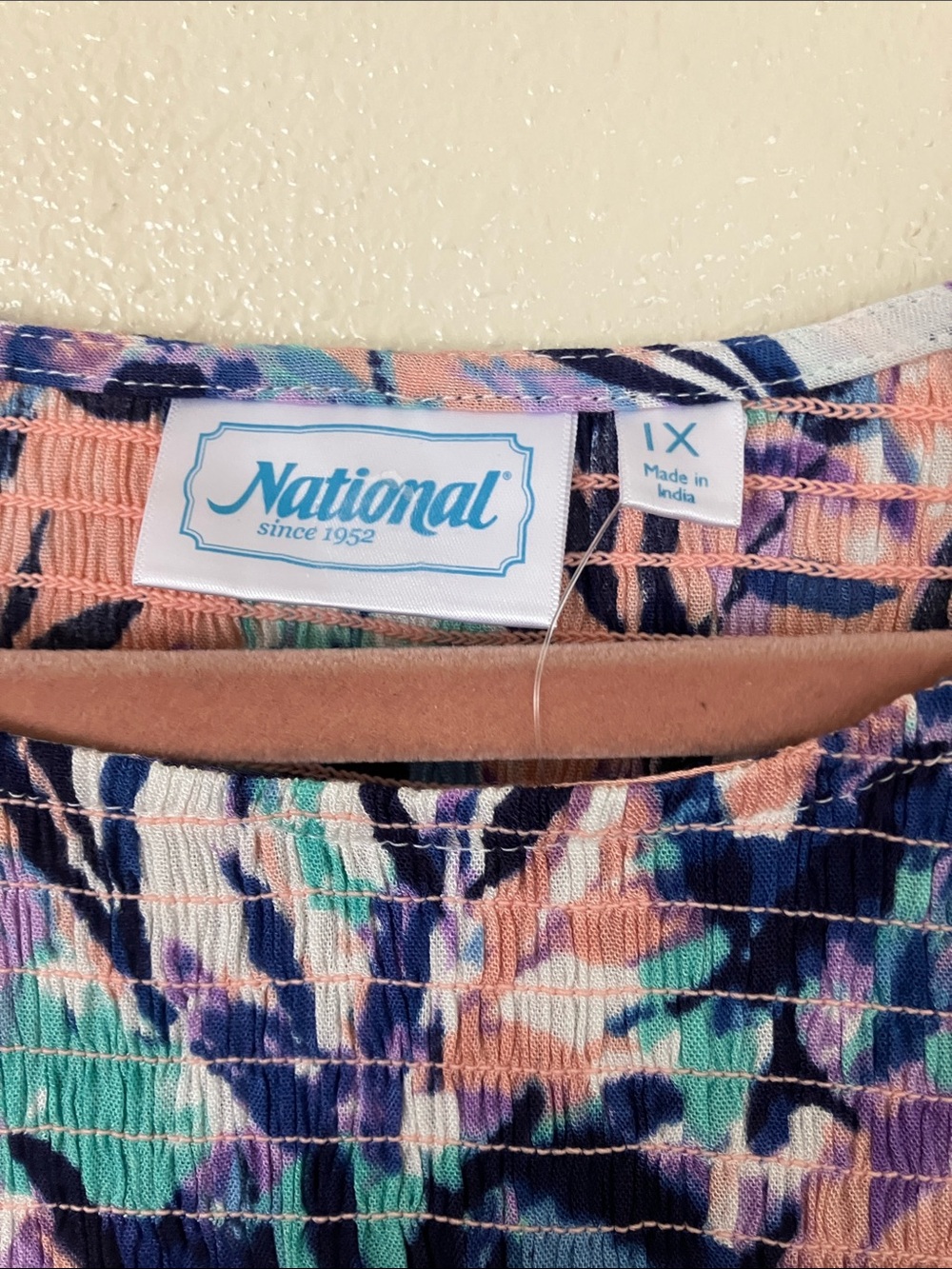 National Smocked Summer Dress, 1X - Picture 3 of 8